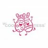 Cookie Countess Happy Easter Eggs With Bunny Ears PYO Stencil