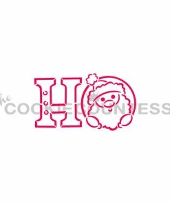 Cookie Countess Santa Face HO HO DWC/PYO Stencil