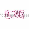 Cookie Countess L-O-V-E PYO Stencil 1 Cookie Countess L-O-V-E PYO Stencil