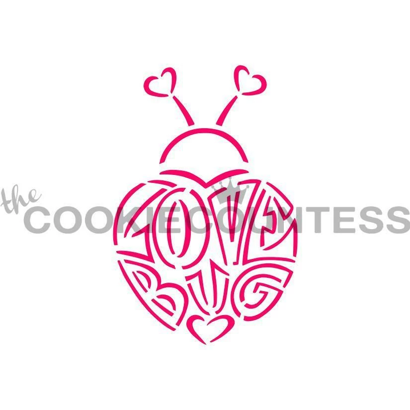 Cookie Countess Lovebug PYO Stencil Stencils 3 Cookie Countess Lovebug PYO Stencil Stencils