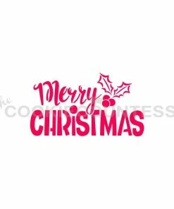 Cookie Countess Merry Christmas Stencil Stencils