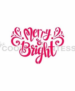 Cookie Countess Merry And Bright Stencil