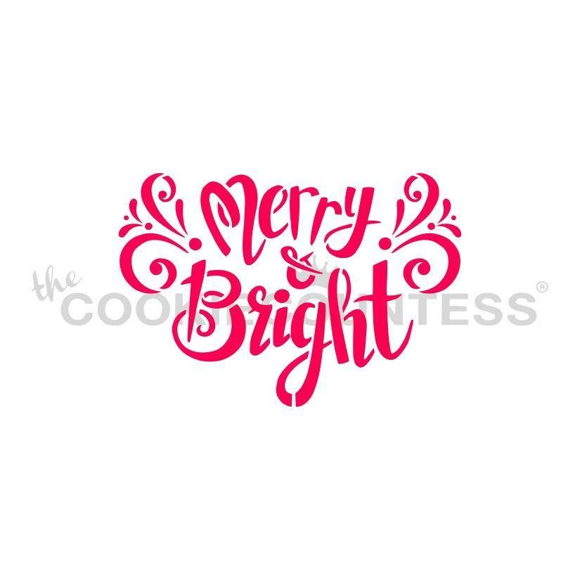 Cookie Countess Merry And Bright Stencil 3 Cookie Countess Merry And Bright Stencil