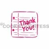 Cookie Countess Thank You Note PYO Stencil