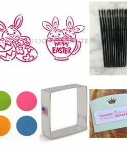 Cookie Countess Easter PYO BUNDLE With Stencils, Cutter, Brushes & Palettes