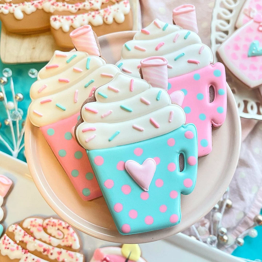 Flour Box Bakery Latte Cup With Whipped Cream Cookie Cutter Cutters 8 Flour Box Bakery Latte Cup With Whipped Cream Cookie Cutter Cutters