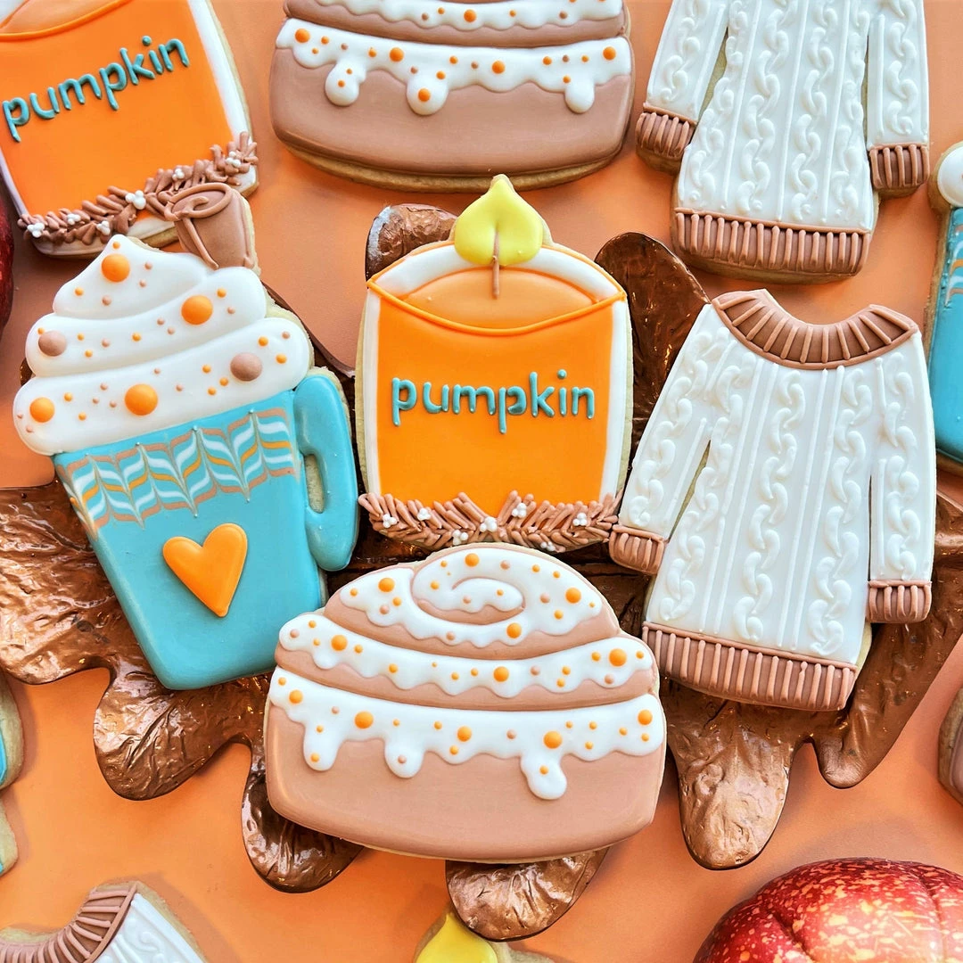 The Flour Box Fall Sweet Fall Online Cookie Decorating Class RECORDING With Optional Kit Classes 4 The Flour Box Fall Sweet Fall Online Cookie Decorating Class RECORDING With Optional Kit Classes