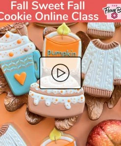 The Flour Box Fall Sweet Fall Online Cookie Decorating Class RECORDING With Optional Kit Classes