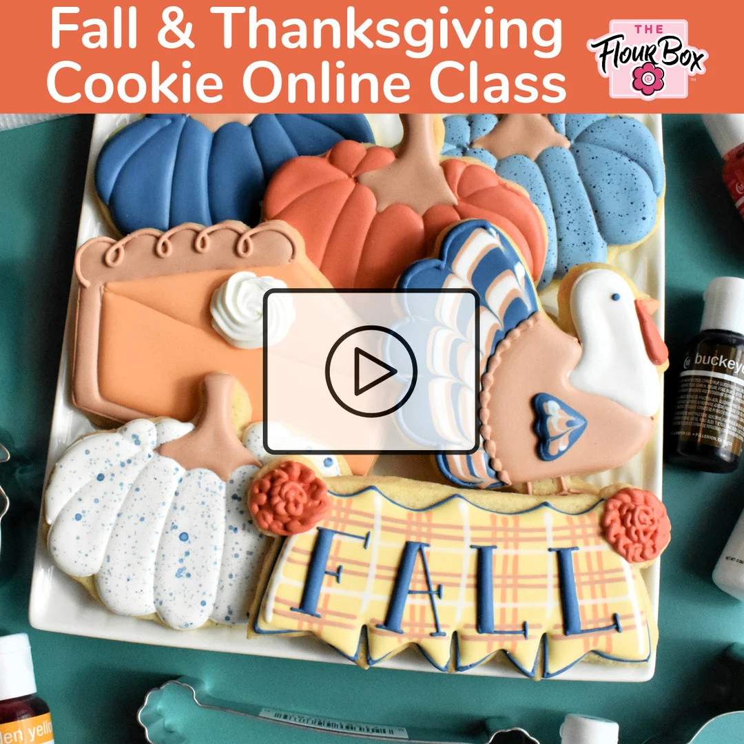 The Flour Box Fall/Thanksgiving Online Decorating Class Recording With Optional Kit 3 The Flour Box Fall/Thanksgiving Online Decorating Class Recording With Optional Kit