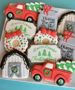 Cookie Countess Stencils Farm Fresh Christmas Trees Stencil