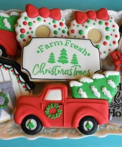 The Flour Box Cutters Farmhouse Christmas Cookie Decorating Kit