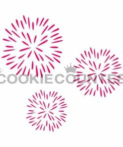 Cookie Countess Fireworks Stencil Stencils