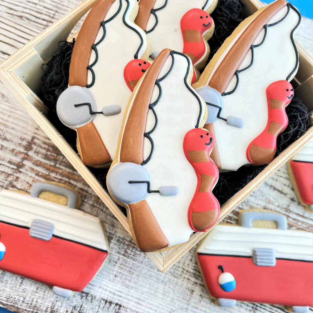 Flour Box Bakery Fishing Rod Cookie Cutter 4 Flour Box Bakery Fishing Rod Cookie Cutter