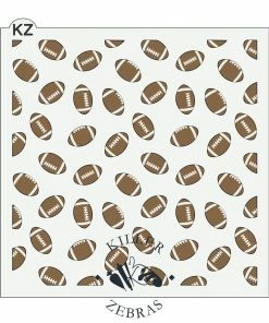Killer Zebras Footballs 2 Pc KZ Stencil Set