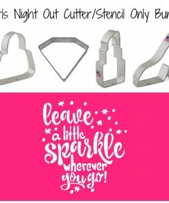 Ann Clark Cutters Girls Night Out Cutter & Stencil ONLY BUNDLE