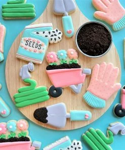 Flour Box Bakery Wheelbarrow With Flowers Cookie Cutter Cutters 14 Flour Box Bakery Wheelbarrow With Flowers Cookie Cutter Cutters