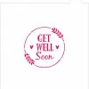 Cookie Countess Stencils Get Well Soon Stencil