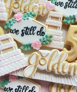 Flour Box Bakery Golden Anniversary Cookie Cutter Set Cutters