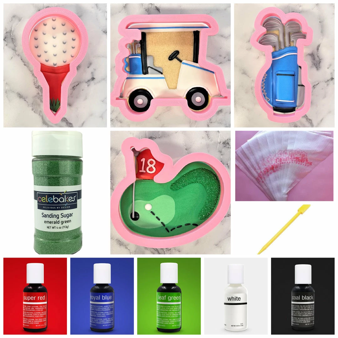 The Flour Box Classes Golf Cookie Decorating Class Recording With Optional Kit 5 The Flour Box Classes Golf Cookie Decorating Class Recording With Optional Kit