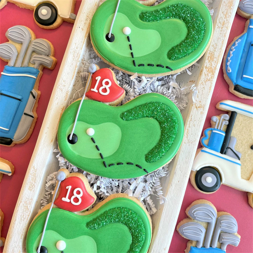 The Flour Box Classes Golf Cookie Decorating Class Recording With Optional Kit 10 The Flour Box Classes Golf Cookie Decorating Class Recording With Optional Kit