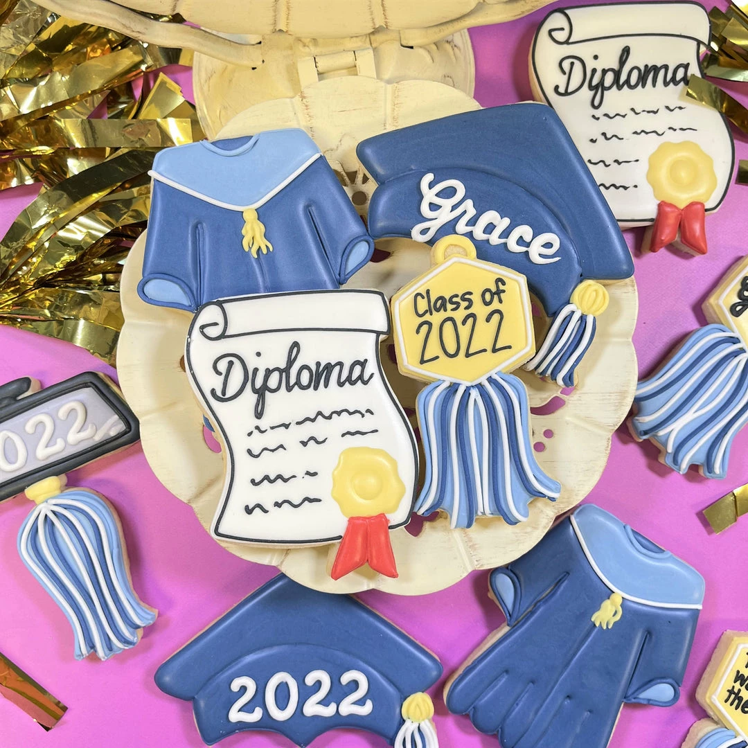 Flour Box Bakery Cutters Grad Gown Cookie Cutter 5 Flour Box Bakery Cutters Grad Gown Cookie Cutter