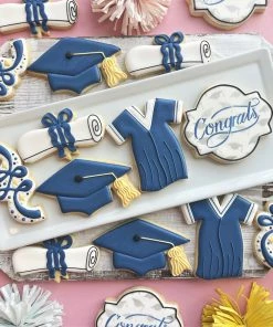 The Flour Box Graduation Cookie Decorating Kit Cutters