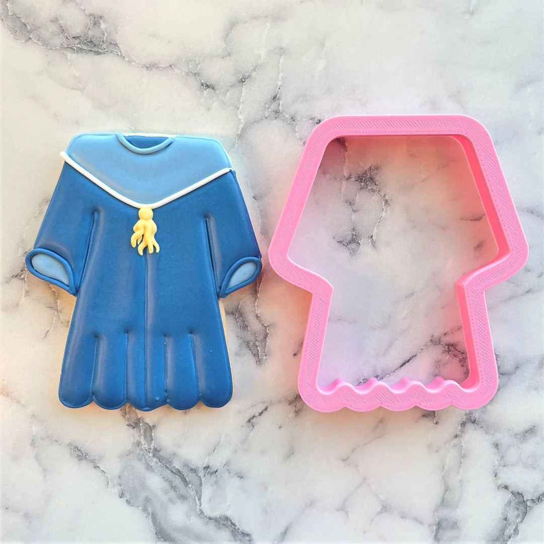 Flour Box Bakery Cutters Grad Gown Cookie Cutter 3 Flour Box Bakery Cutters Grad Gown Cookie Cutter