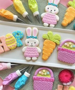 The Flour Box HOP Easter Cookie Decorating Class RECORDING With Optional Kit