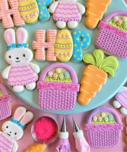 The Flour Box HOP Easter Cookie Decorating Class RECORDING With Optional Kit