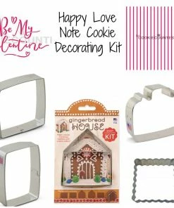 The Flour Box Cutters Happy Love Note Cutter & Stencil Kit