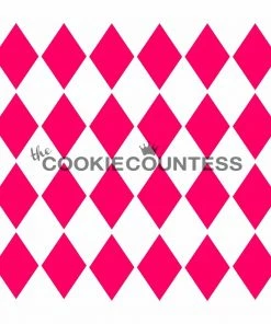 Cookie Countess Stencils Harlequin Stencil