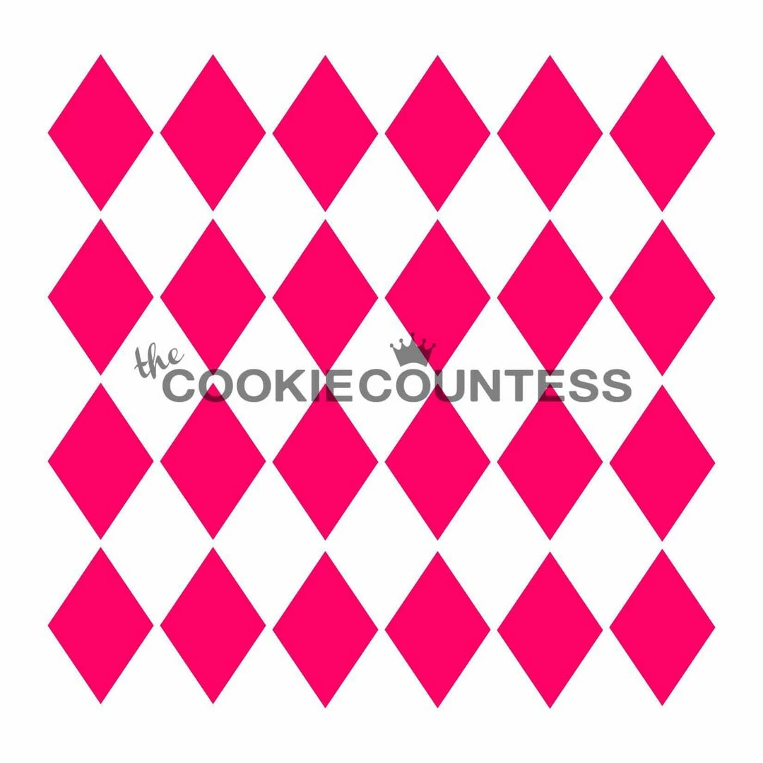 Cookie Countess Stencils Harlequin Stencil 3 Cookie Countess Stencils Harlequin Stencil