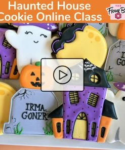 The Flour Box Haunted House Online Cookie Decorating Class RECORDING With Optional Kit