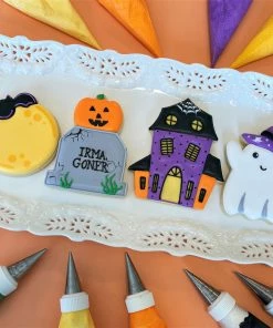 Flour Box Bakery Cutters Haunted House Cookie Cutter BUNDLE With Stencil 11 Flour Box Bakery Cutters Haunted House Cookie Cutter BUNDLE With Stencil