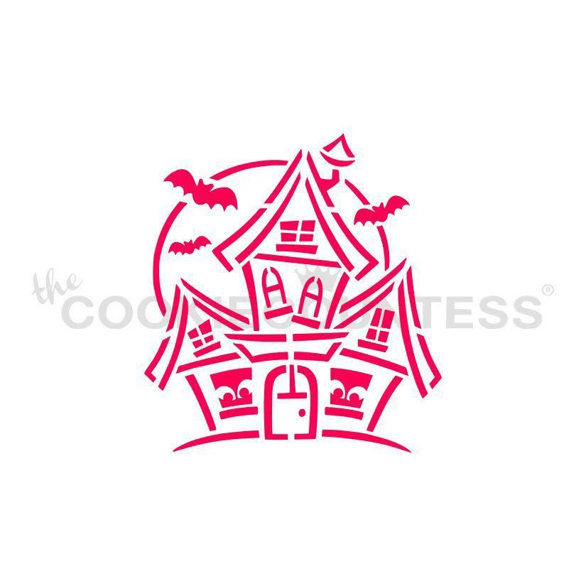 Cookie Countess Haunted House PYO Stencil Drawn With Character 3 Cookie Countess Haunted House PYO Stencil Drawn With Character