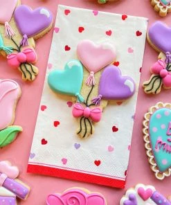 Flour Box Bakery Heart Balloons Cookie Cutter