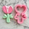 Flour Box Bakery Heart Flower Cookie Cutter