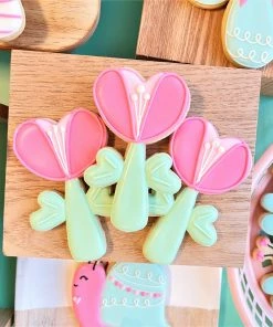 Flour Box Bakery Heart Flower Cookie Cutter