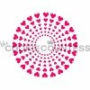 Cookie Countess Heart Burst Stencil