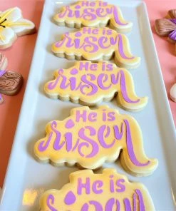 Flour Box Bakery He Is Risen Cookie Cutter Set With Stencil