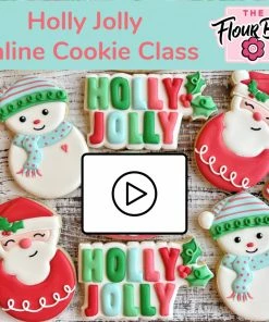 The Flour Box Classes Holly Jolly Cookie Decorating Class RECORDING With Optional Kit