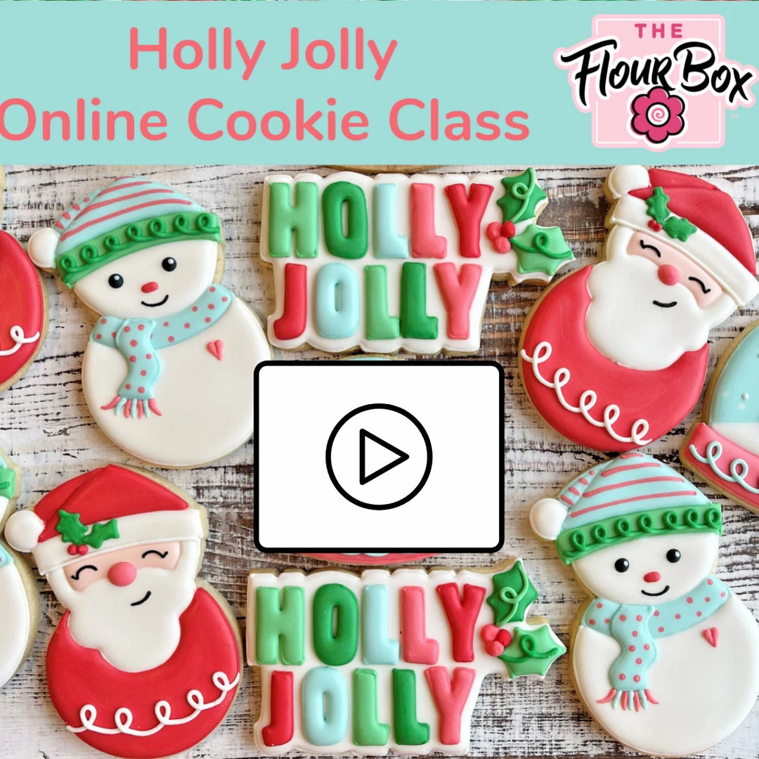 The Flour Box Classes Holly Jolly Cookie Decorating Class RECORDING With Optional Kit 3 The Flour Box Classes Holly Jolly Cookie Decorating Class RECORDING With Optional Kit