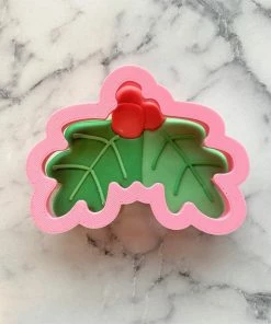 Flour Box Bakery Holly Leaves With Berries Cookie Cutter Cutters
