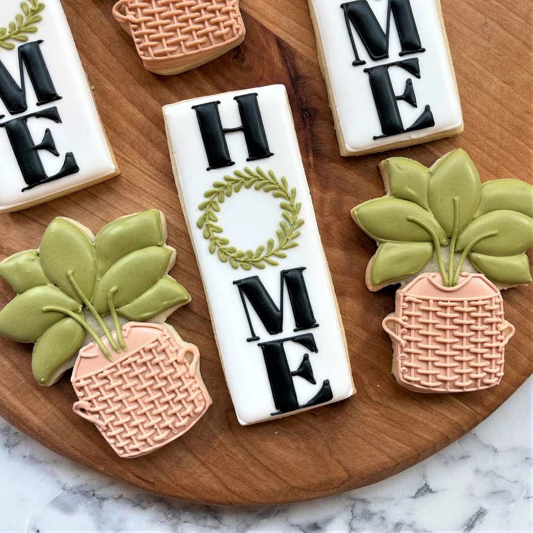 Flour Box Bakery Cutters House Plant Cookie Cutter 6 Flour Box Bakery Cutters House Plant Cookie Cutter