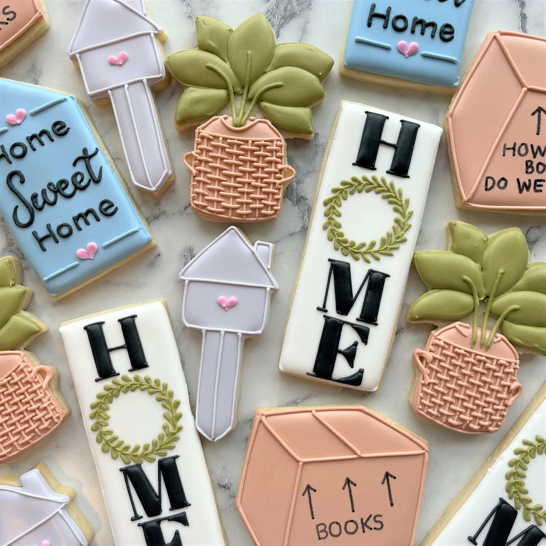 Flour Box Bakery Cutters Simple House Cookie Cutter 6 Flour Box Bakery Cutters Simple House Cookie Cutter