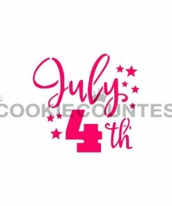 Cookie Countess July 4th Stencil