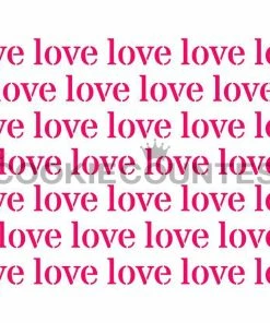 Cookie Countess Love Repeat Stencil Stencils