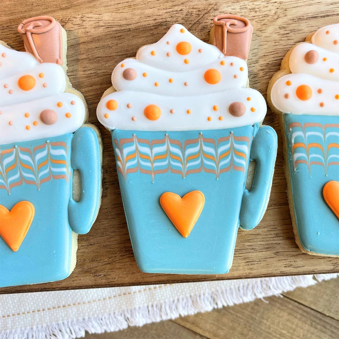 Flour Box Bakery Latte Cup With Whipped Cream Cookie Cutter Cutters 4 Flour Box Bakery Latte Cup With Whipped Cream Cookie Cutter Cutters