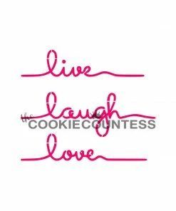 Cookie Countess Live Laugh Love Stencil Stencils