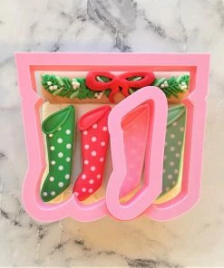 Flour Box Bakery Mantle With Stockings With Mini Stocking Cookie Cutter Set Cutters